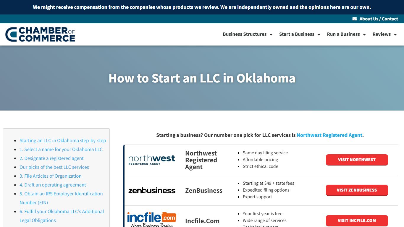 How to Start an LLC in Oklahoma | Chamber of Commerce